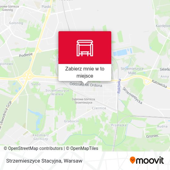 Mapa Strzemieszyce Stacyjna