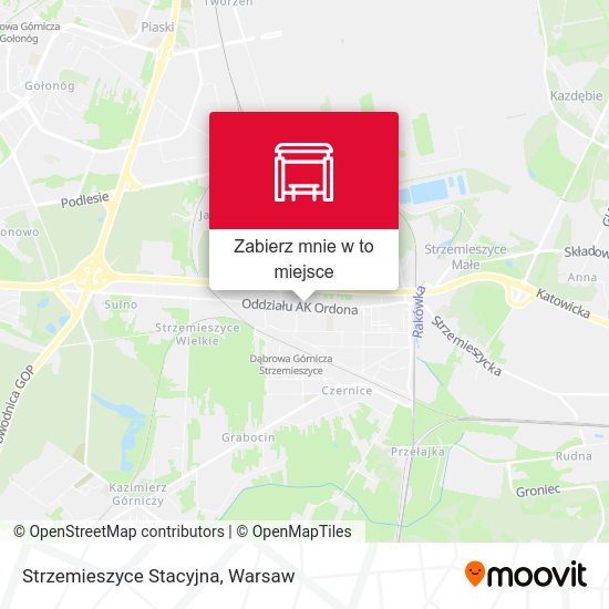 Mapa Strzemieszyce Stacyjna