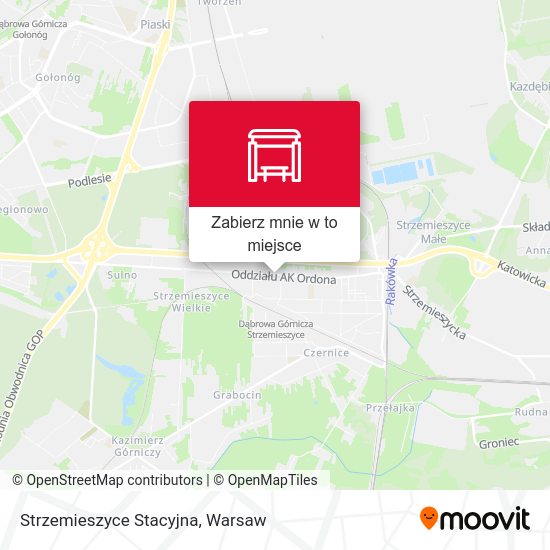 Mapa Strzemieszyce Stacyjna