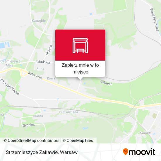 Mapa Strzemieszyce Zakawie