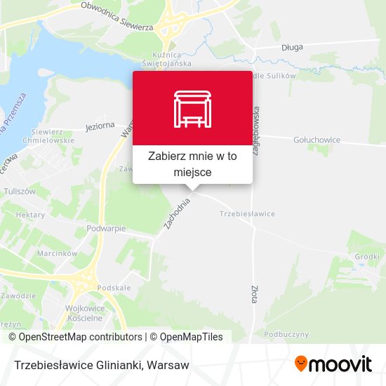 Mapa Trzebiesławice Glinianki