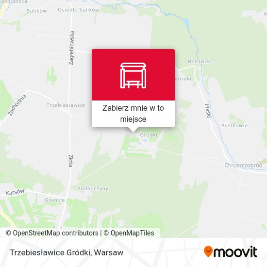 Mapa Trzebiesławice Gródki