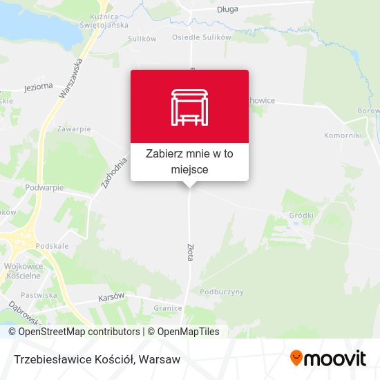 Mapa Trzebiesławice Kościół