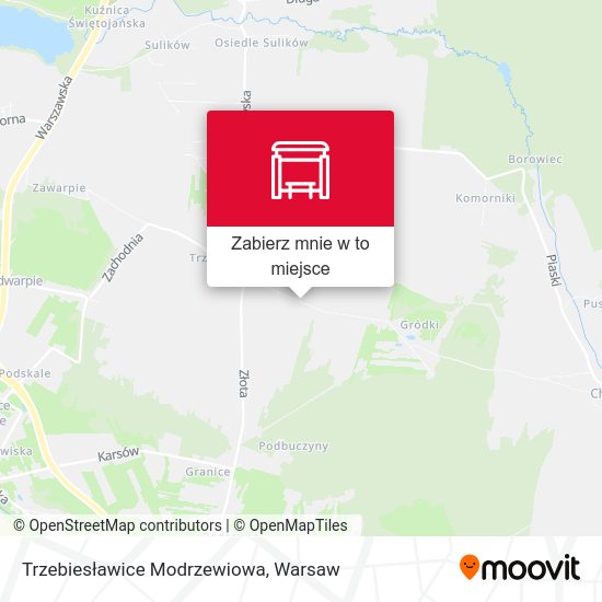 Mapa Trzebiesławice Modrzewiowa