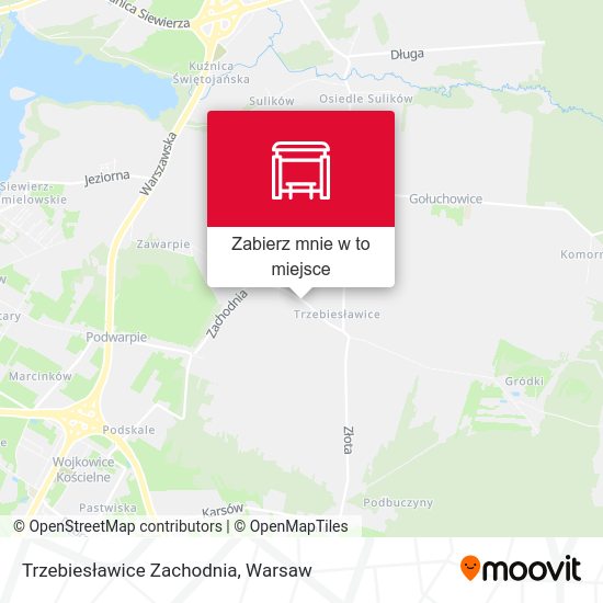 Mapa Trzebiesławice Zachodnia