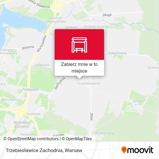 Mapa Trzebiesławice Zachodnia