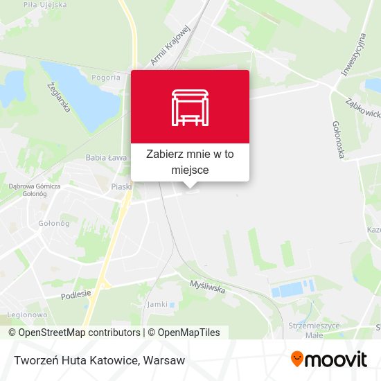 Mapa Tworzeń Huta Katowice