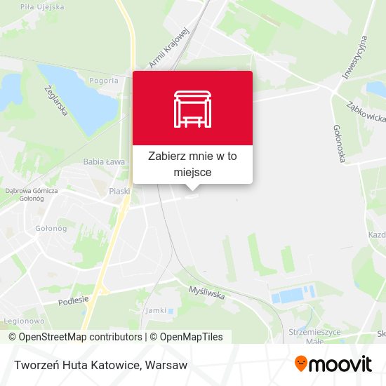 Mapa Tworzeń Huta Katowice