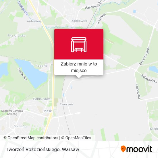 Mapa Tworzeń Roździeńskiego