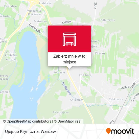 Mapa Ujejsce Kryniczna