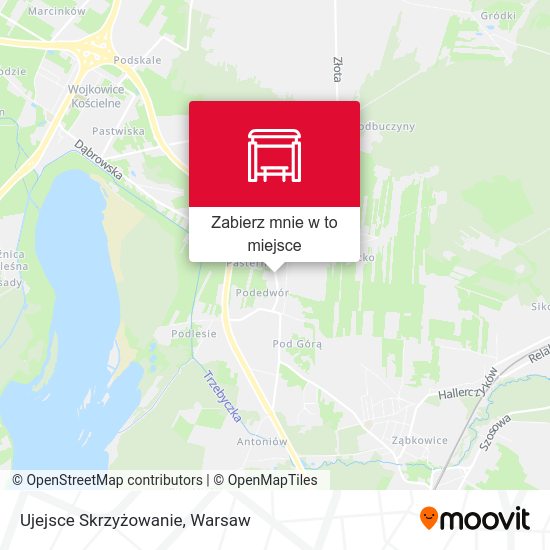 Mapa Ujejsce Skrzyżowanie