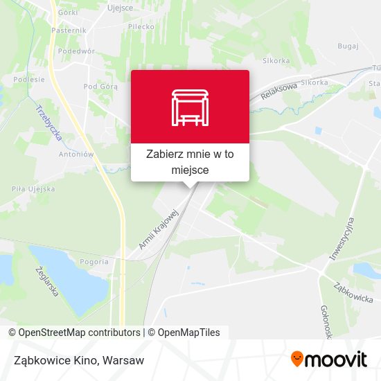 Mapa Ząbkowice Kino