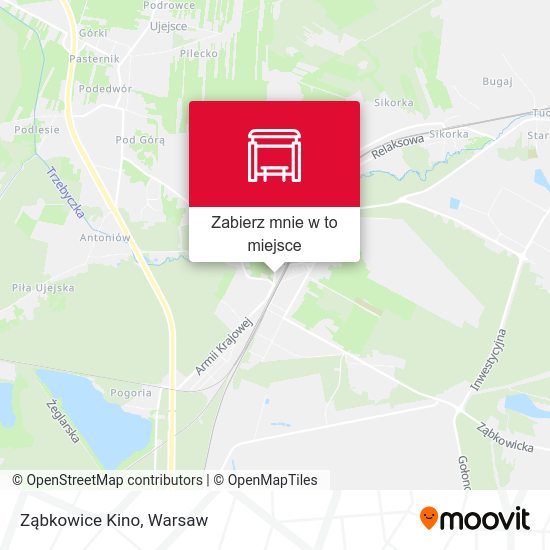 Mapa Ząbkowice Kino