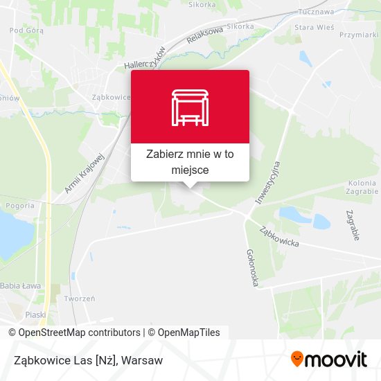 Mapa Ząbkowice Las [Nż]