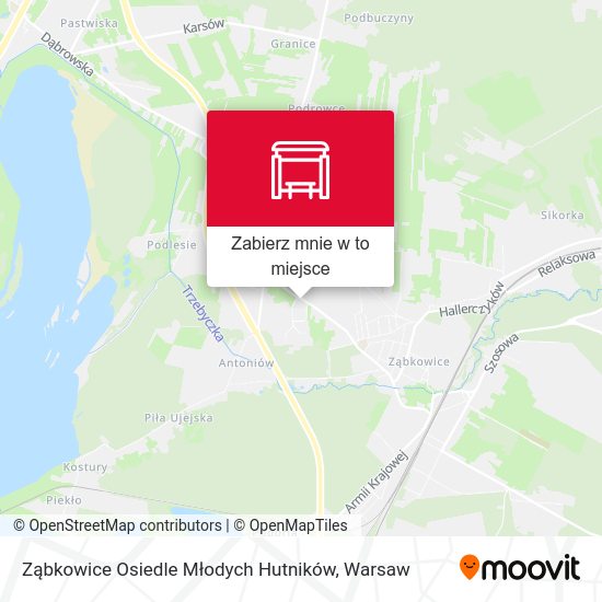 Mapa Ząbkowice Osiedle Młodych Hutników