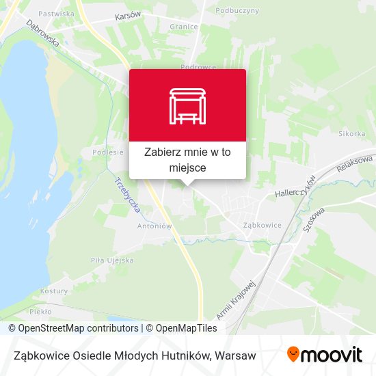 Mapa Ząbkowice Osiedle Młodych Hutników