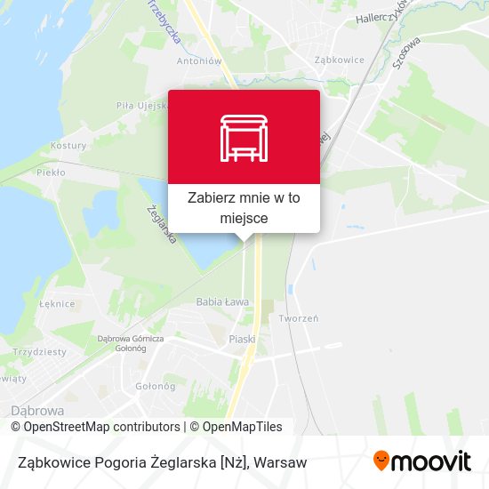 Mapa Ząbkowice Pogoria Żeglarska [Nż]