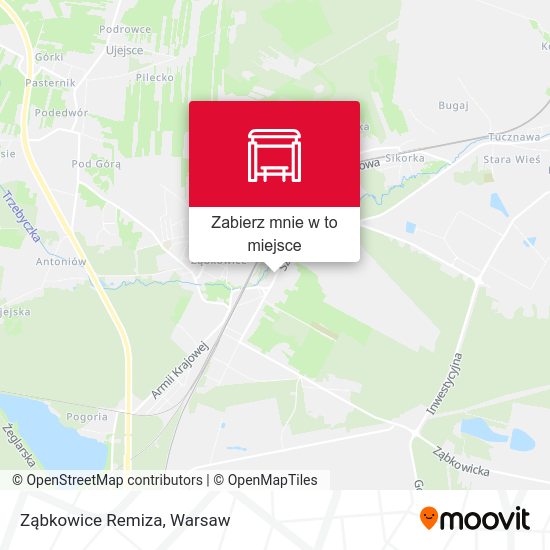 Mapa Ząbkowice Remiza