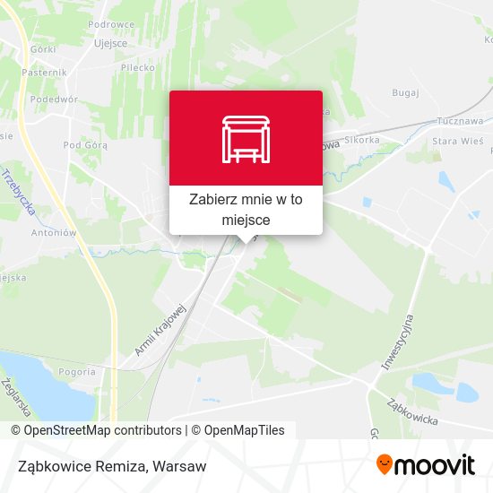 Mapa Ząbkowice Remiza