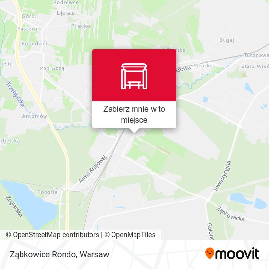 Mapa Ząbkowice Rondo