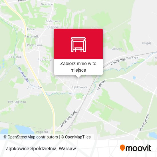 Mapa Ząbkowice Spółdzielnia