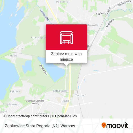 Mapa Ząbkowice Stara Pogoria [Nż]