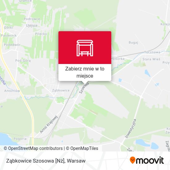 Mapa Ząbkowice Szosowa [Nż]