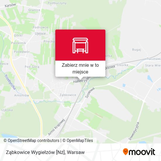 Mapa Ząbkowice Wygiełzów [Nż]