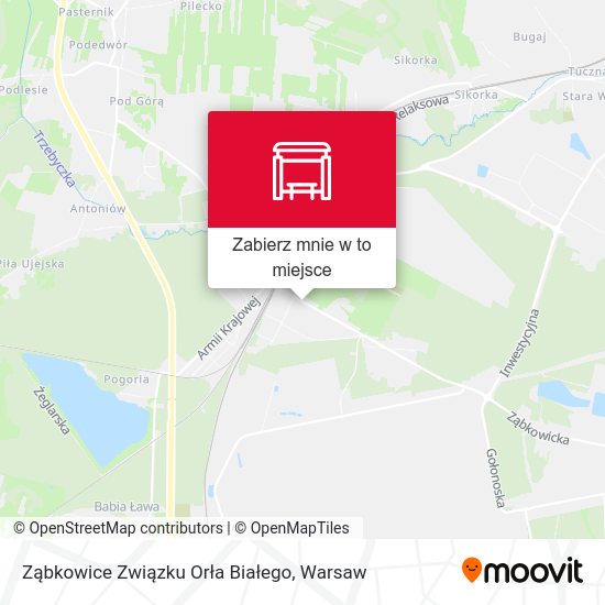 Mapa Ząbkowice Związku Orła Białego