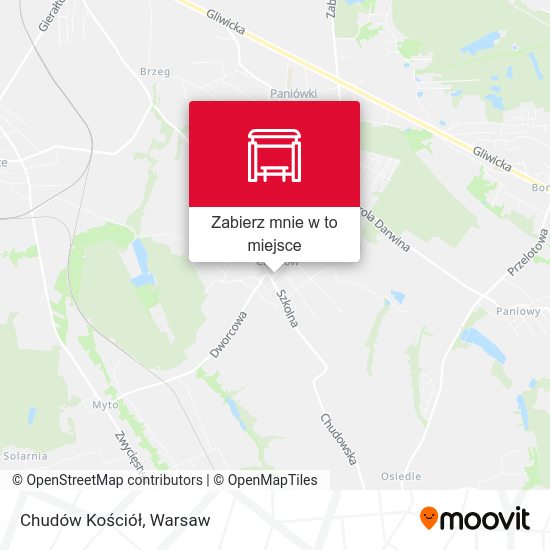 Mapa Chudów Kościół