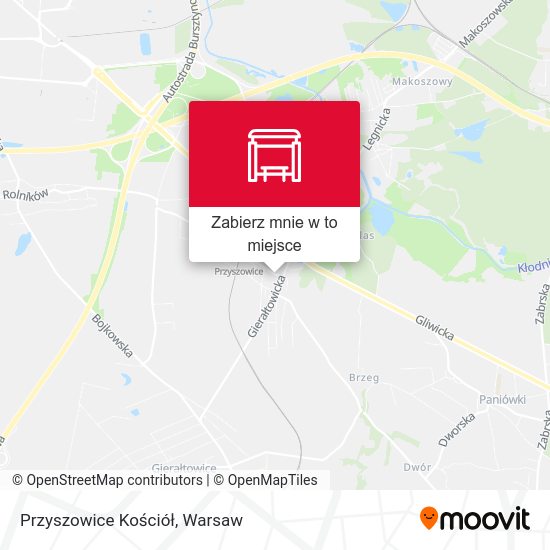 Mapa Przyszowice Kościół