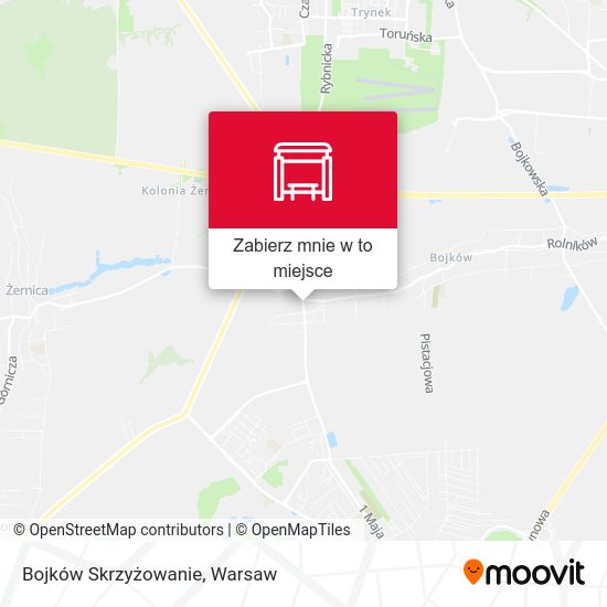 Mapa Bojków Skrzyżowanie