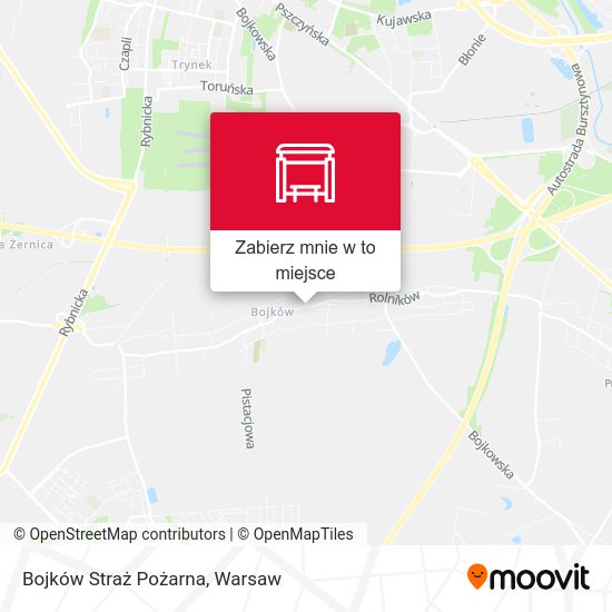 Mapa Bojków Straż Pożarna