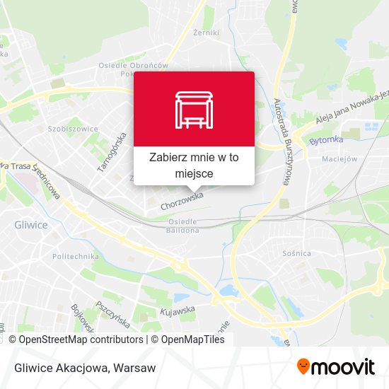 Mapa Gliwice Akacjowa