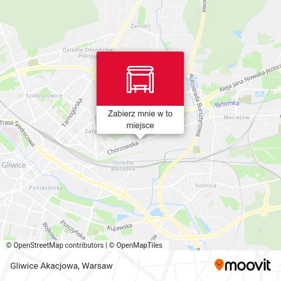 Mapa Gliwice Akacjowa