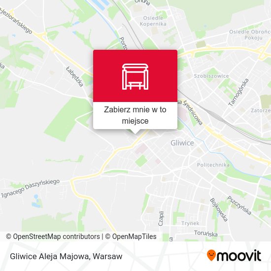 Mapa Gliwice Aleja Majowa