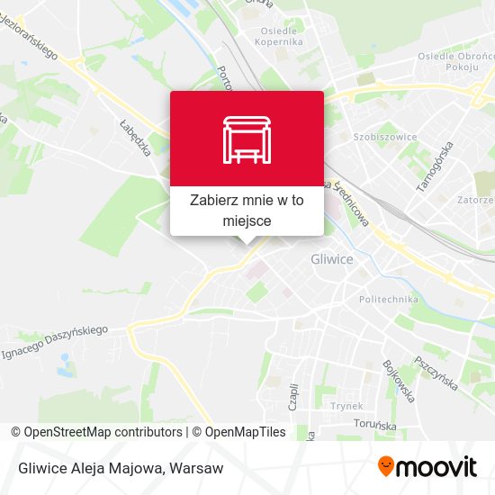 Mapa Gliwice Aleja Majowa