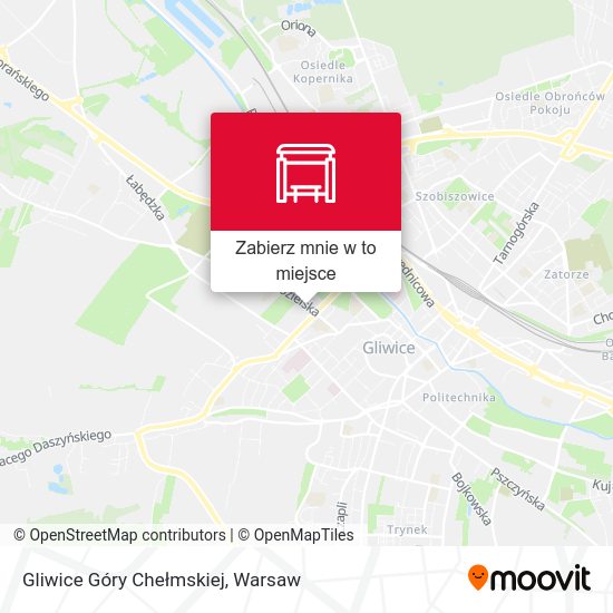 Mapa Gliwice Góry Chełmskiej