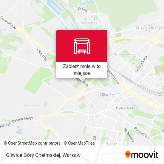 Mapa Gliwice Góry Chełmskiej