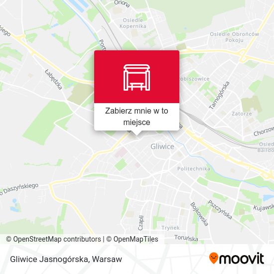 Mapa Gliwice Jasnogórska