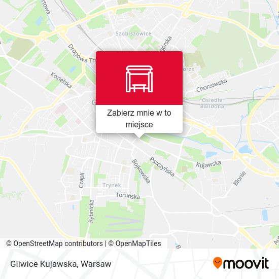 Mapa Gliwice Kujawska