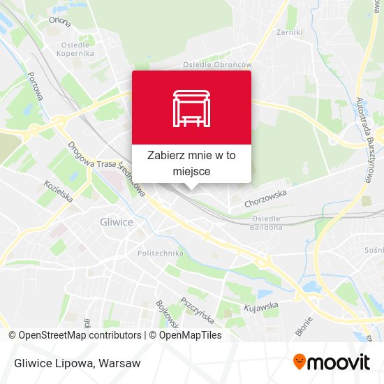 Mapa Gliwice Lipowa