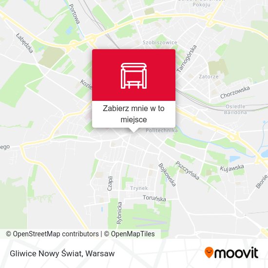 Mapa Gliwice Nowy Świat