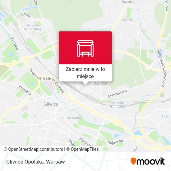 Mapa Gliwice Opolska