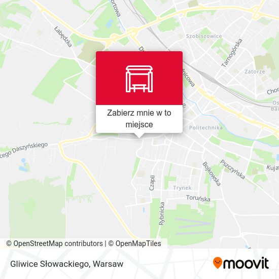 Mapa Gliwice Słowackiego