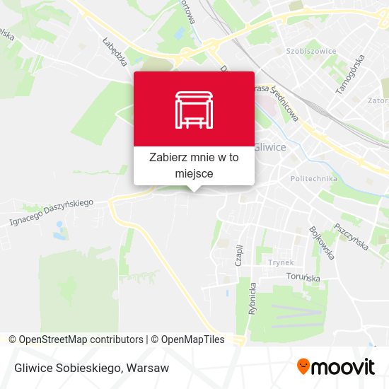 Mapa Gliwice Sobieskiego