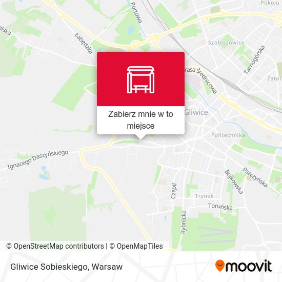 Mapa Gliwice Sobieskiego