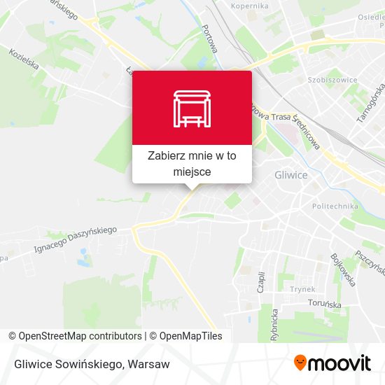 Mapa Gliwice Sowińskiego