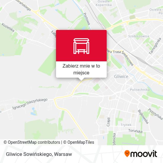 Mapa Gliwice Sowińskiego