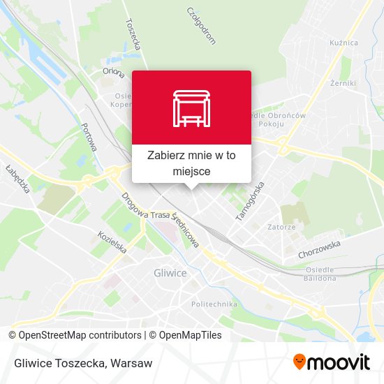 Mapa Gliwice Toszecka